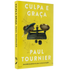 Livro Culpa e Graça de Paul Tournier, capa amarela com ilustração de balança e pena. — Plenitude