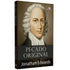 Livro de capa dura: Pecado Original, de Jonathan Edwards. Capa com retrato antigo de homem e texto branco. — Plenitude