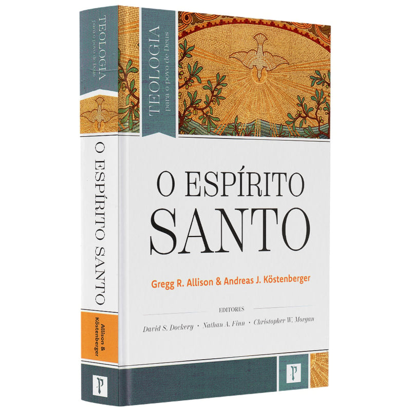Livro "O Espírito Santo" de Gregg R. Allison, capa azul e dourada com imagem de pomba. — Plenitude
