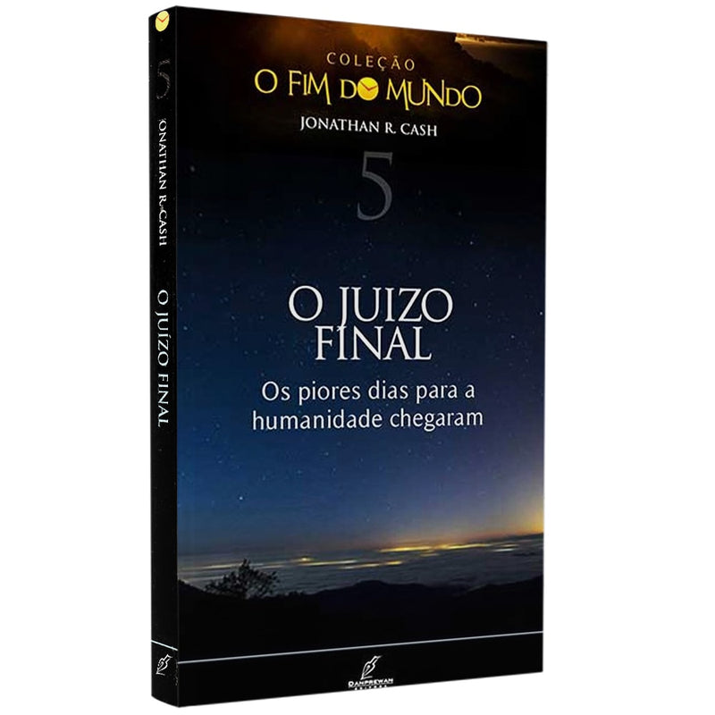 Livro O Juízo Final | Vol° 5 | Jonathan Cash, capa preta com céu estrelado. — Plenitude