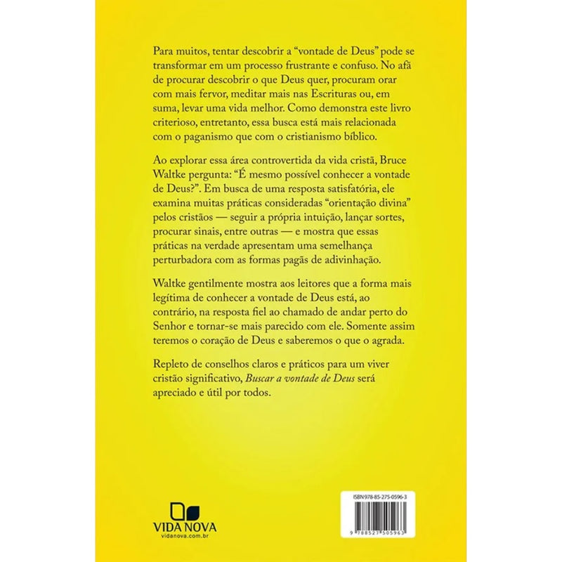 Buscar a Vontade de Deus |  Bruce K. Waltke