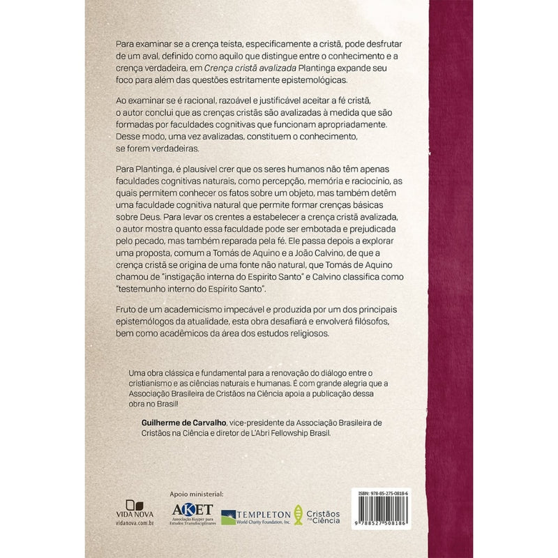 Crença Cristã Avalizada | Alvin Plantinga