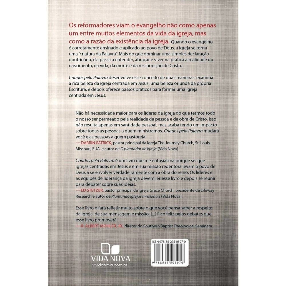 Criados Pela Palavra | Josh Patterson Matt Chandler