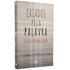 Capa do livro Criados Pela Palavra, em tons de cinza com linhas e texto em vermelho. — Plenitude