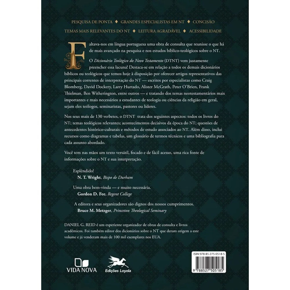 Dicionário Teológico do Novo Testamento | Daniel G. Reid