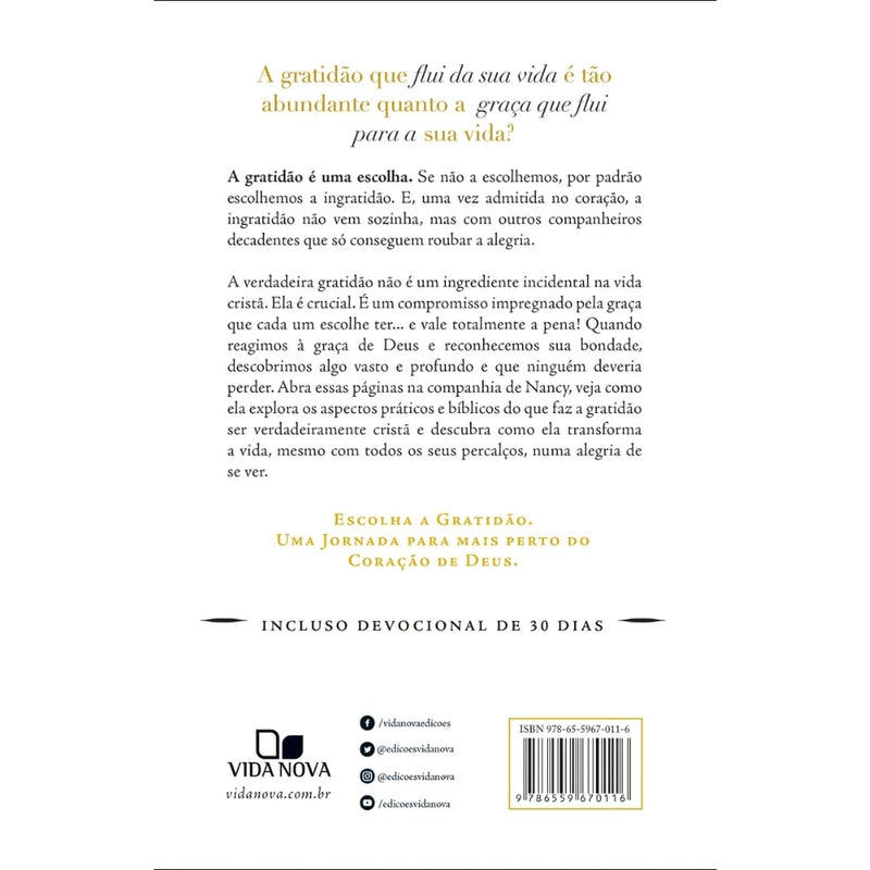 Escolhendo a Gratidão | Nancy DeMoss Wolgemuth