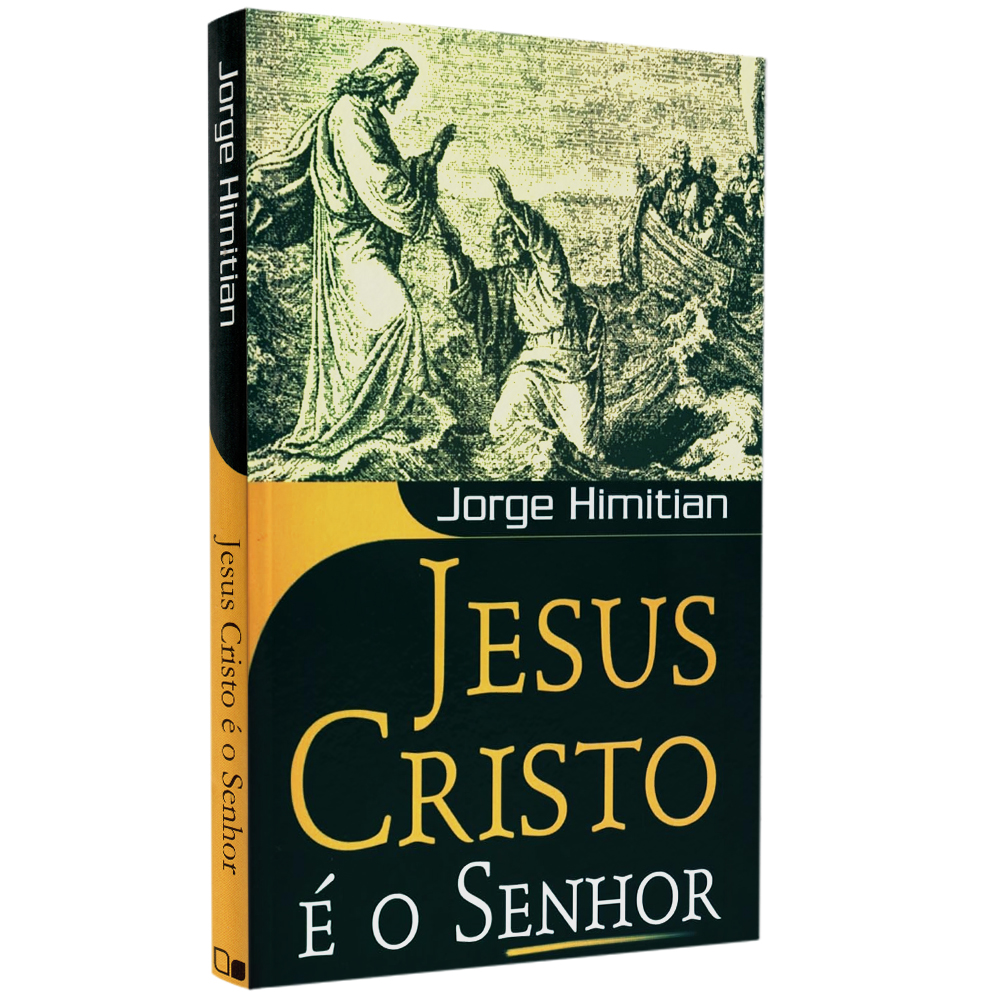 Livro Jesus Cristo é o Senhor, de Jorge Himitian, capa amarela com ilustração de Jesus e discípulos. — Plenitude