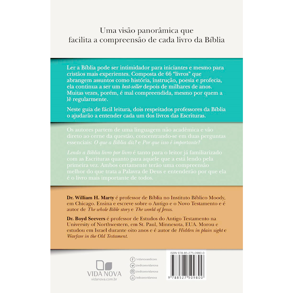 Lendo a Bíblia Livro por Livro | Dr. William H. Marty e Dr. Boyd Seevers