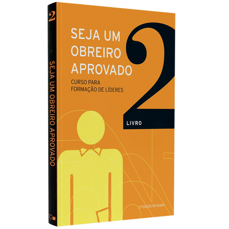 Livro Seja um Obreiro Aprovado Vol. 2, da Equipe Sean, capa laranja com ilustração de figura humana. — Plenitude