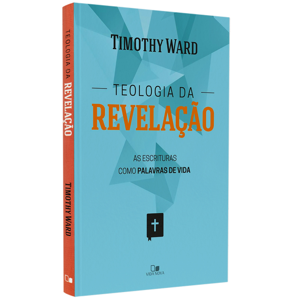 Livro "Teologia da Revelação" de Timothy Ward, capa azul clara com formas geométricas e cruz. — Plenitude