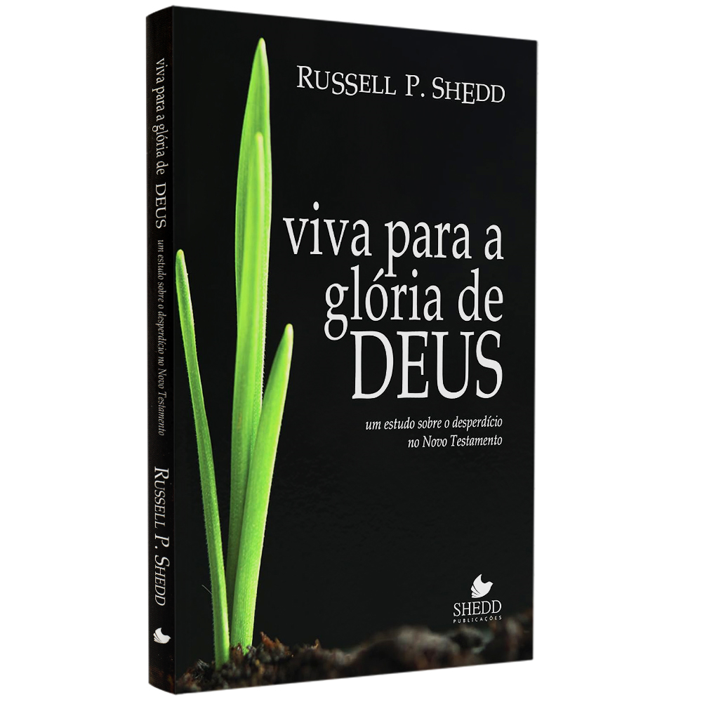 Capa do livro Viva para a Glória de Deus, com broto verde crescendo em terra escura. — Plenitude