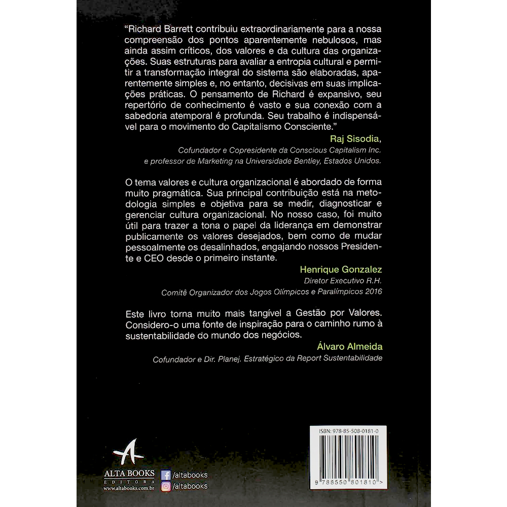 A Organização Dirigida por Valores | Richard Barrett
