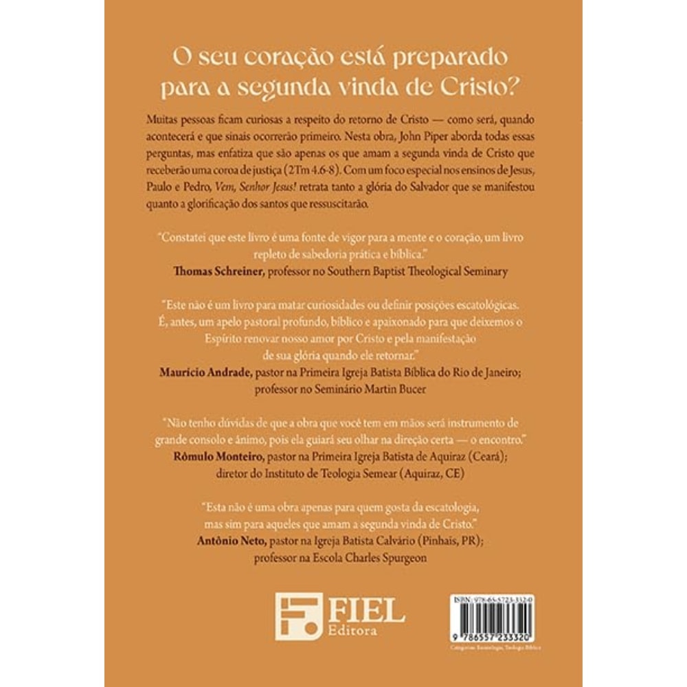 Vem, Senhor Jesus |  John Piper