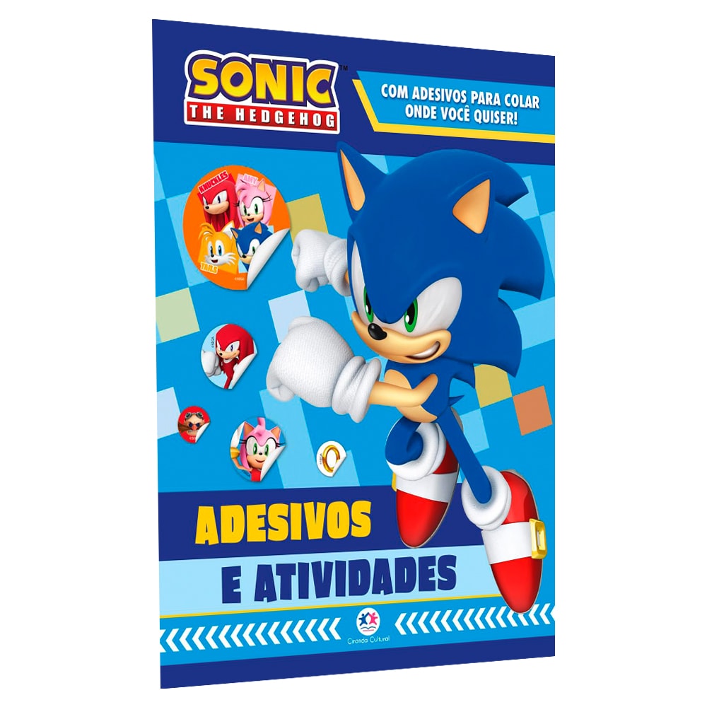Sonic | Adesivos e Atividades | 3 a 5 anos
