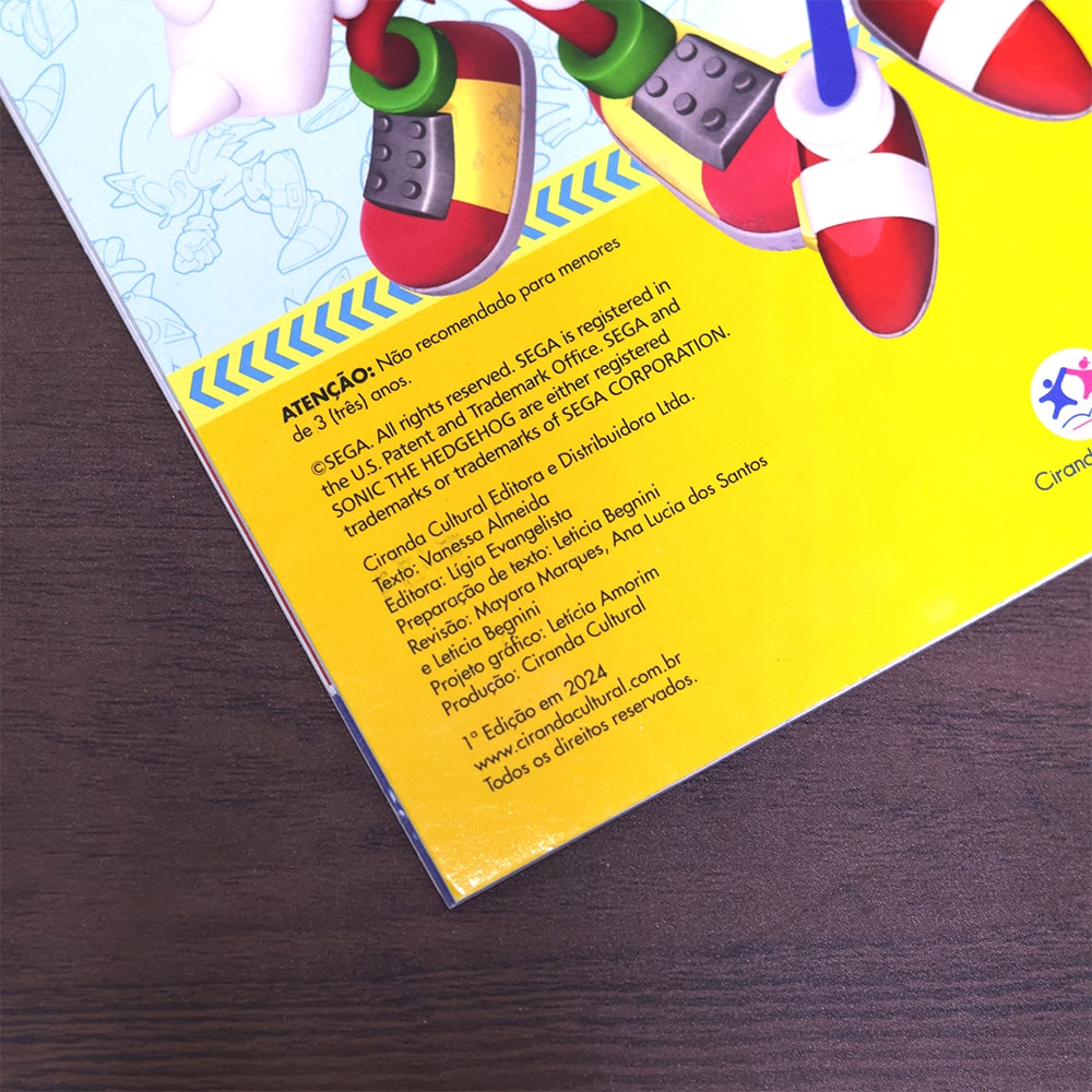 Sonic | Adesivos e Atividades | 3 a 5 anos