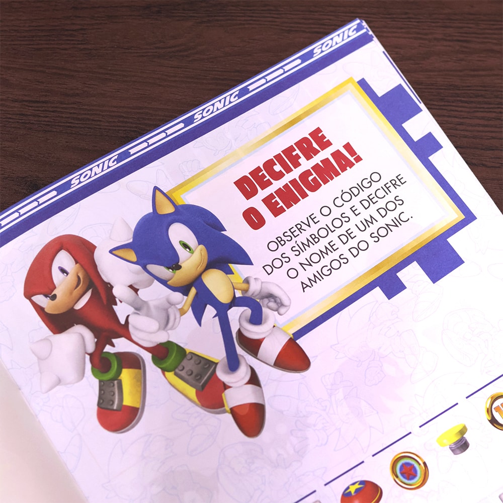 Sonic | Adesivos e Atividades | 3 a 5 anos