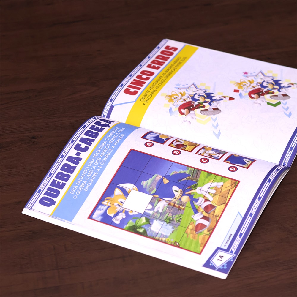 Sonic | Adesivos e Atividades | 3 a 5 anos