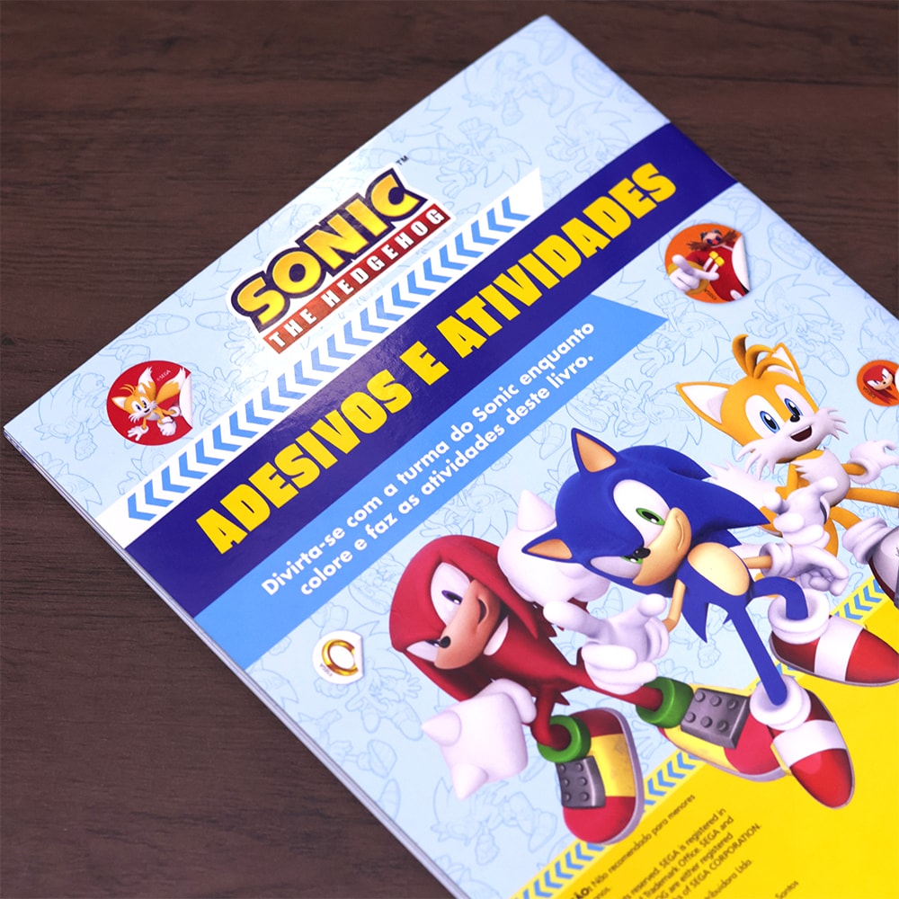 Sonic | Adesivos e Atividades | 3 a 5 anos