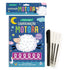 Caneta Mágica Aprenda a Escrever Coordenação Motora, Ciranda Cultural, livro espiral azul com ovelha e caneta preta. — Plenitude