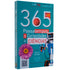 Livro de passatempos 365 Passatempos & Curiosidades de Ciências Inclui QR Codes, capa azul com flor e robô. — Plenitude