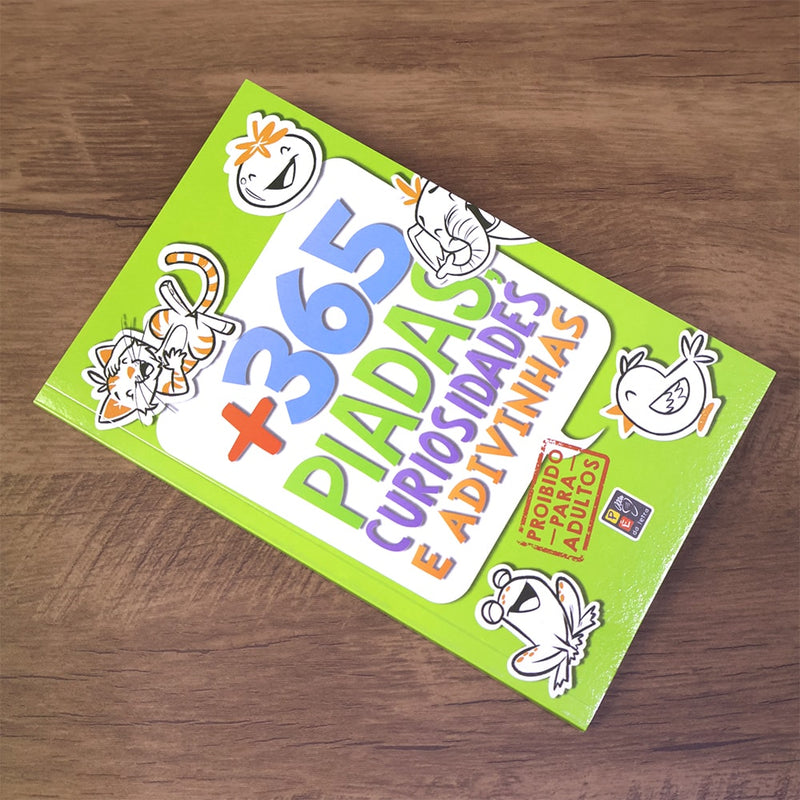 + 365 Piadas, Curiosidades e Adivinhas | Capa Verde
