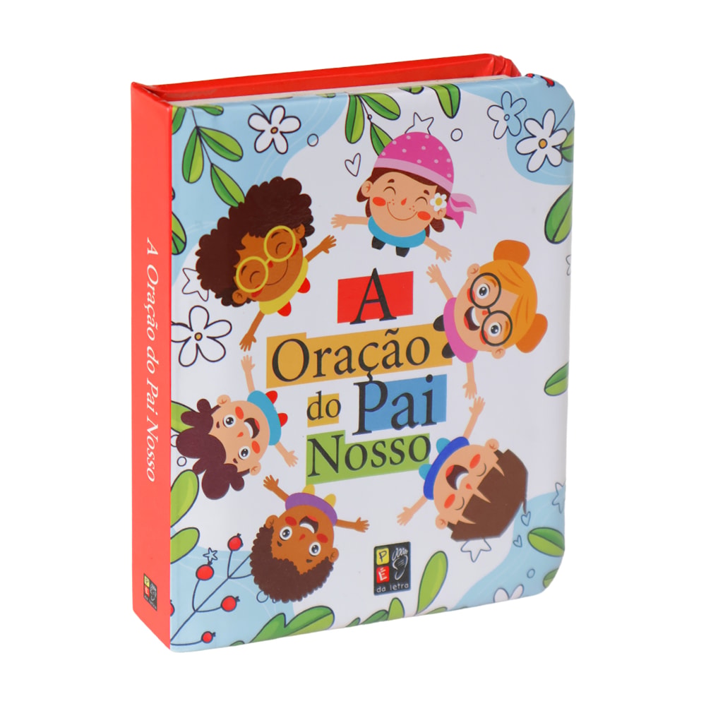 Livro Contos Acolchoados A Oração do Pai Nosso, capa dura com crianças rezando. — Plenitude