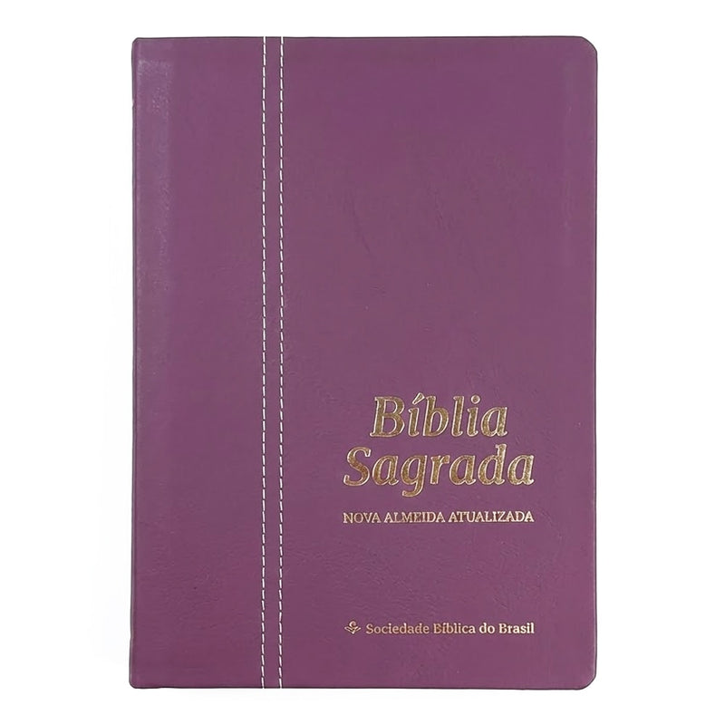 Bíblia Sagrada | NAA | Letra Normal | Capa Couro Legítimo Rubi