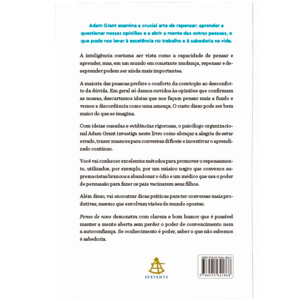 Pense de Novo | Adam Grant
