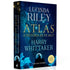Livro de capa comum, Atlas, A História de Pa Salt de Lucinda Riley e Harry Whittaker, com capa azul escura e estrelas. — Plenitude