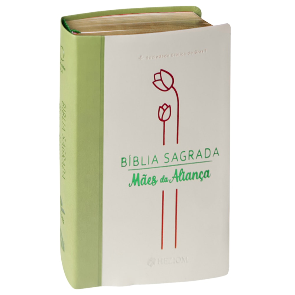 Bíblia Sagrada Mães da Aliança | ARA | Letra Normal | Capa Luxo Verde Marfim