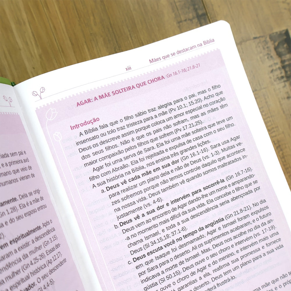 Bíblia Sagrada Mães da Aliança | ARA | Letra Normal | Capa Luxo Verde Marfim