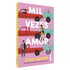 Livro Mil Vezes Amor de Lynn Painter, capa rosa com ilustrações de carros e pessoas. — Plenitude