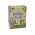 Livro infantil "Meu Livro Fofinho | Bíblia do Bebê" para 1 ano, capa amarela com ilustrações de Adão e Eva e animais. — Plenitude