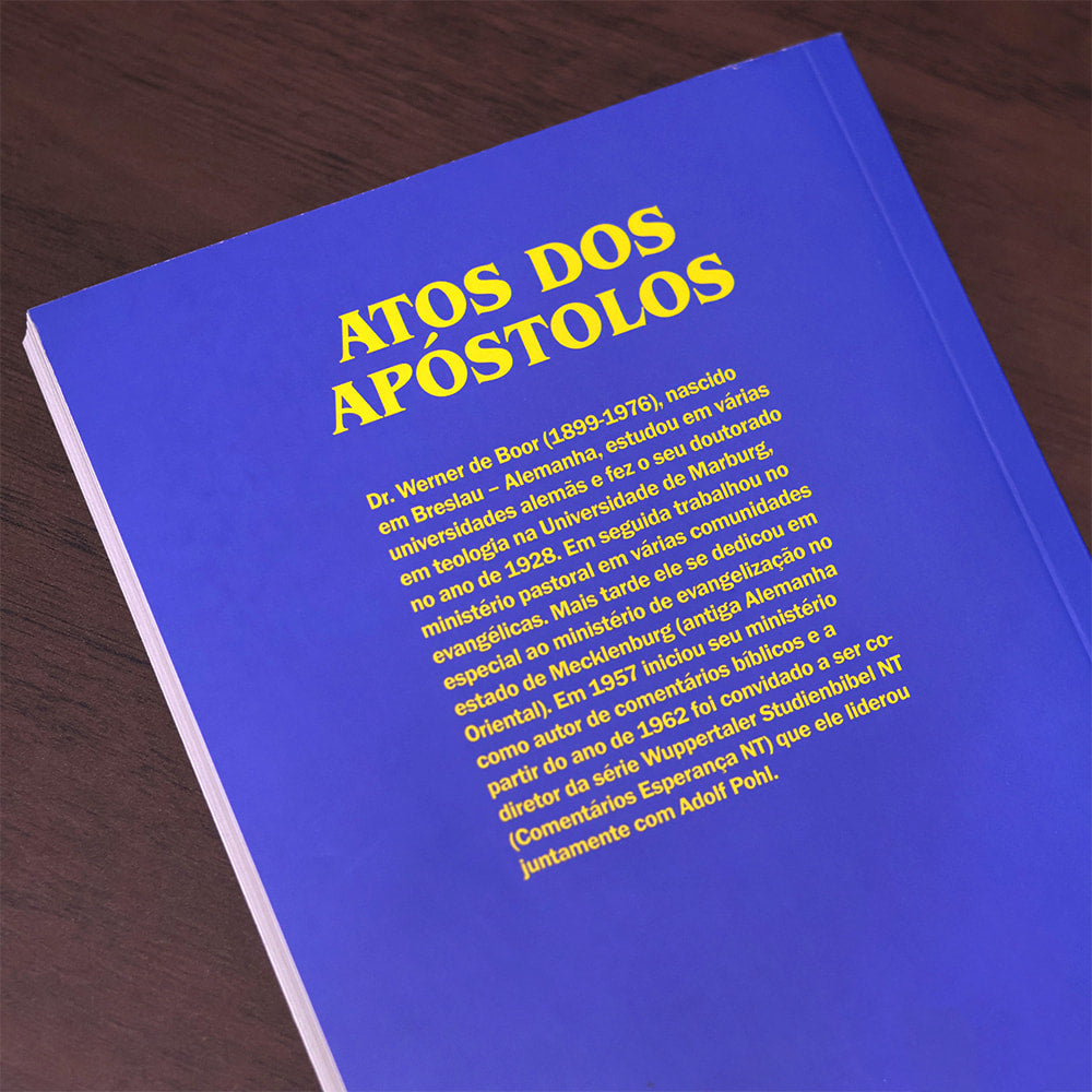 Comentário Evangelho de Atos dos Apóstolos |  Werner de Boor
