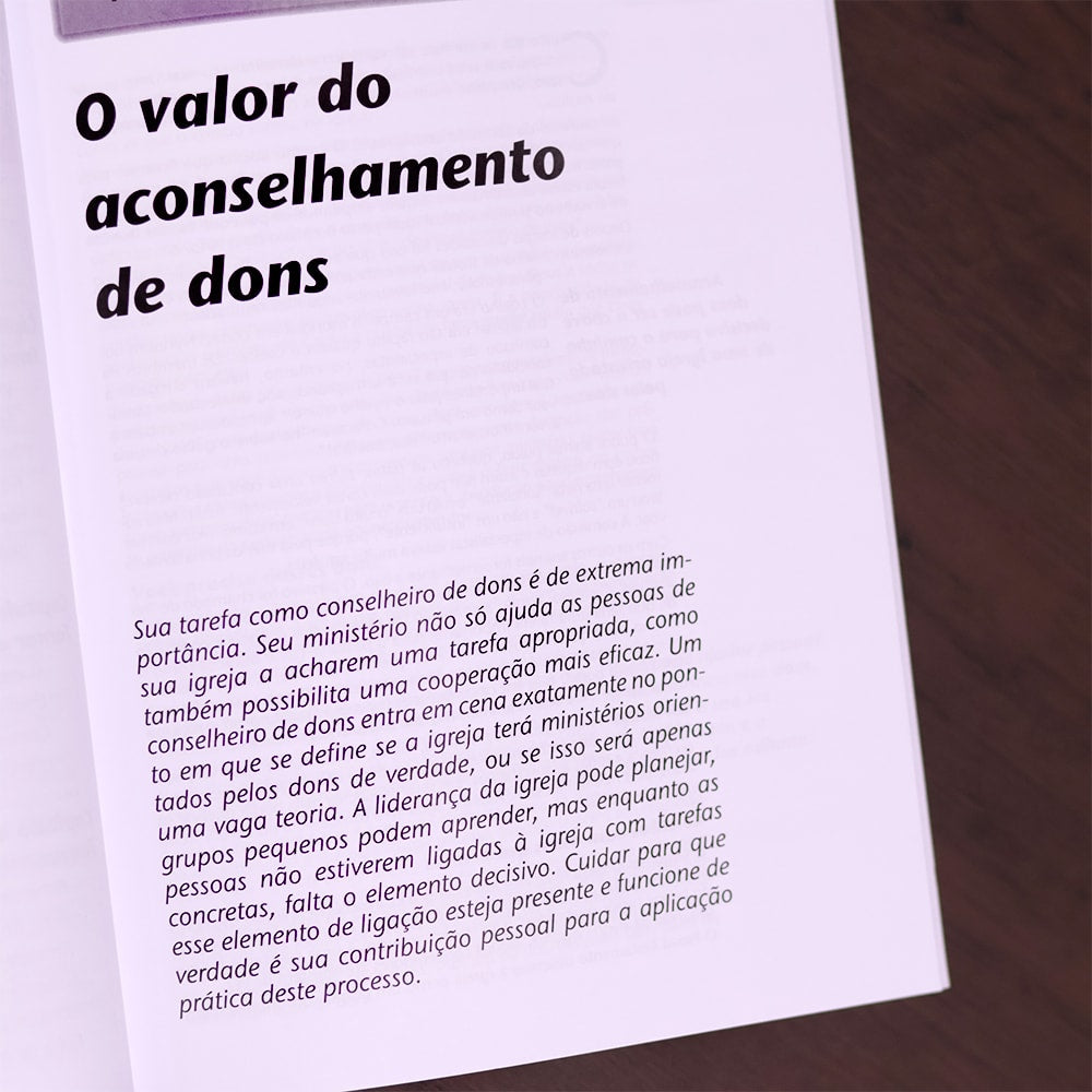 Como Utilizar? | Manual do Conselheiro para Ministérios Orientados pelos Dons  | Christoph Schalk