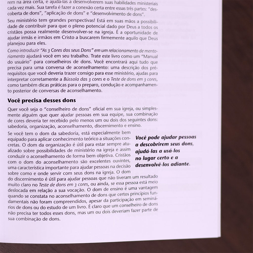 Como Utilizar? | Manual do Conselheiro para Ministérios Orientados pelos Dons  | Christoph Schalk