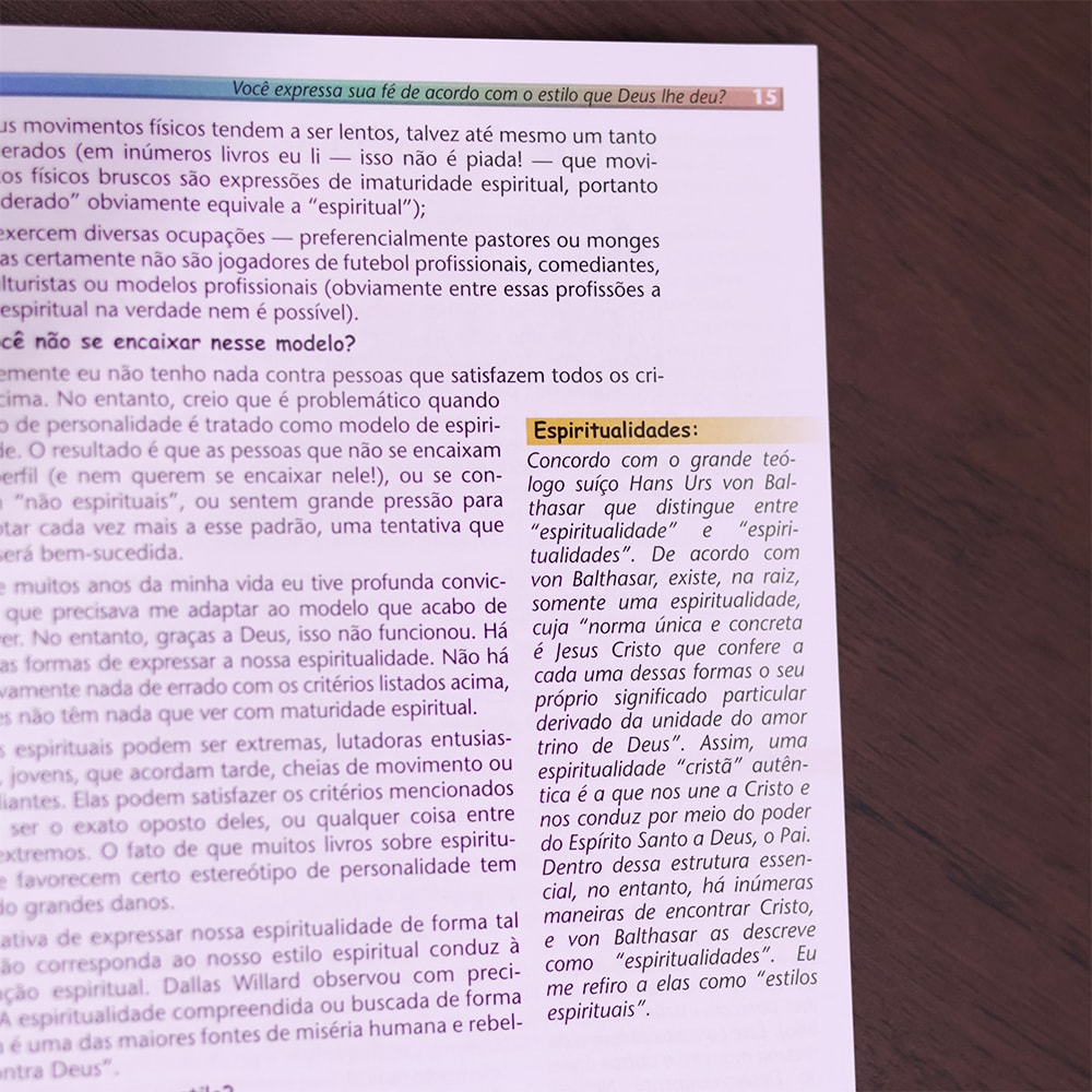 As 3 Cores da Sua Espiritualidade |  Christian A. Schwarz