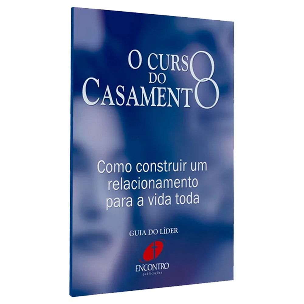 Livro O Curso do Casamento Guia do Líder de Nicky Lee e Sila Lee, capa azul com título branco. — Plenitude