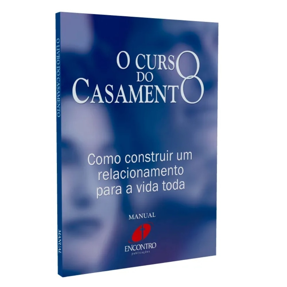 Livro O Curso do Casamento Manual do Participante de Nicky Lee e Sila Lee, capa azul com título branco. — Plenitude