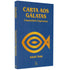 Livro Comentário Carta Aos Gálatas de Adolf Pohl, capa azul com símbolo de peixe dourado — Plenitude