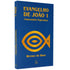 Comentário de Evangelho de João 1 | Werner de Boor: Livro com capa azul e um símbolo de peixe dourado, título em branco — Plenitude