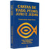 Livro Comentário das Cartas De Tiago, Pedro, João e Judas de Fritz Grunzweig, capa azul com peixe dourado. — Plenitude