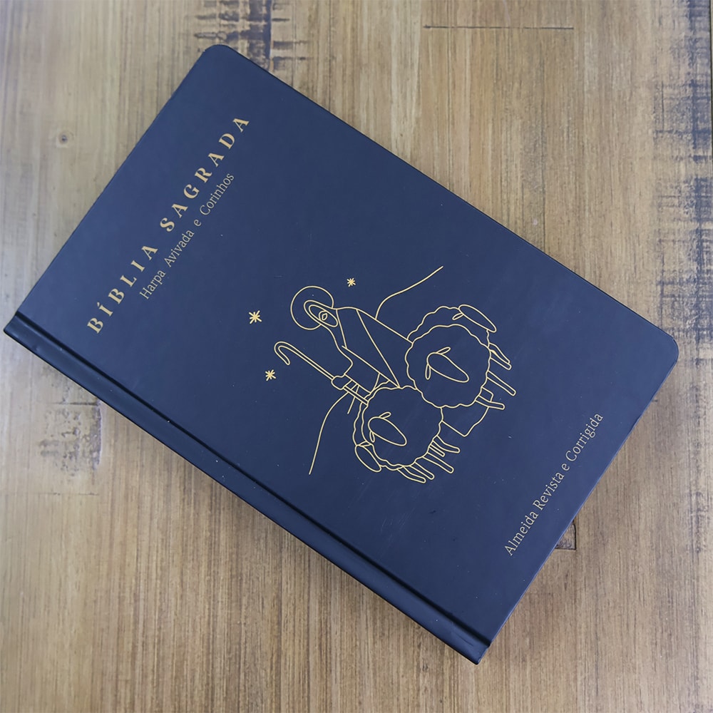 Bíblia Sagrada Bom Pastor | ARC | Letra Grande| Capa Dura | Harpa Avivada e Corinhos