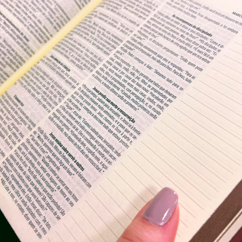 Bíblia Sagrada Leia e Anote | NVT | Letra Normal | Capa Dura Enraizada