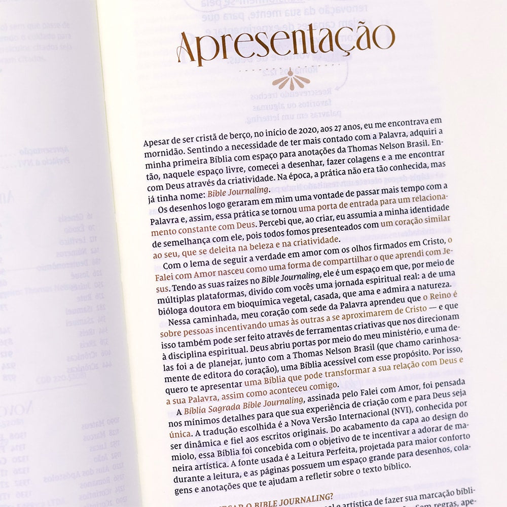 Bíblia Bible Journaling | NVI | Letra Normal | Courosoft Marrom 