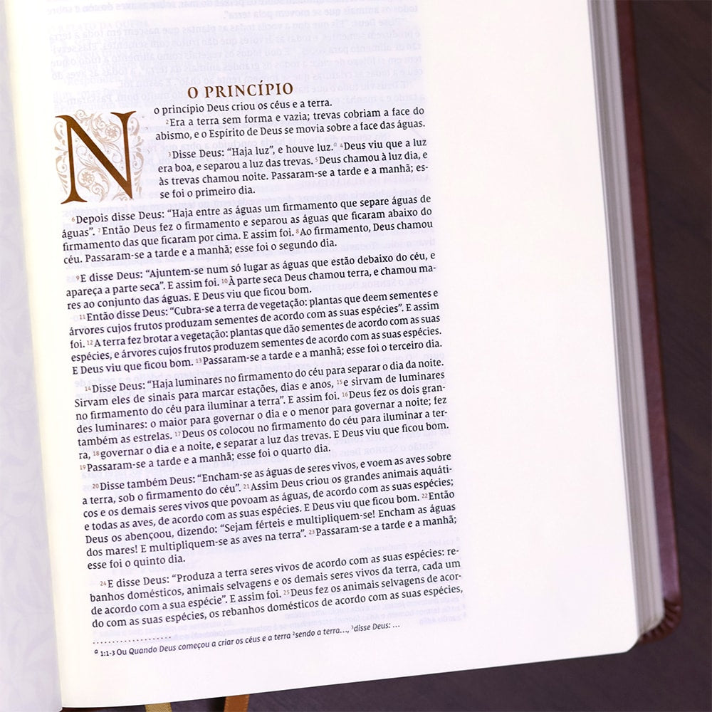 Bíblia Bible Journaling | NVI | Letra Normal | Courosoft Marrom 