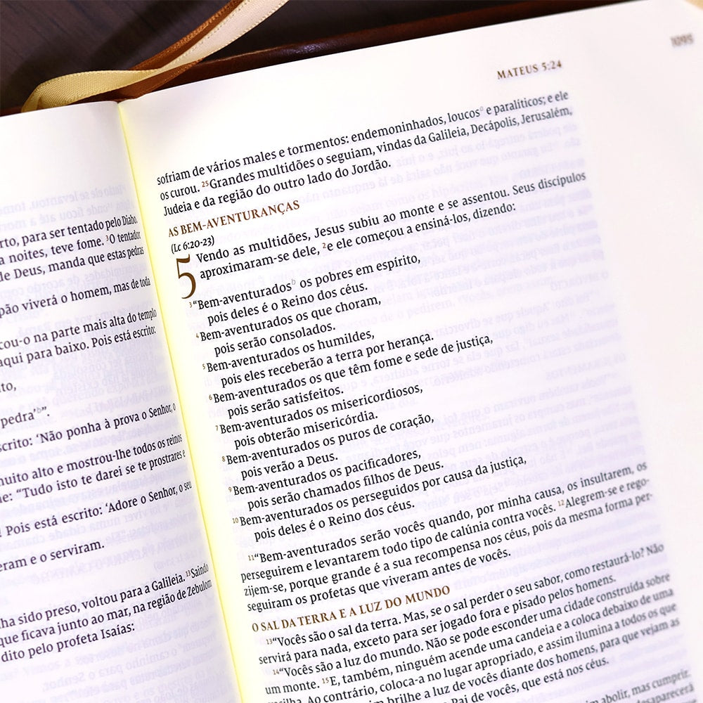 Bíblia Bible Journaling | NVI | Letra Normal | Courosoft Marrom 