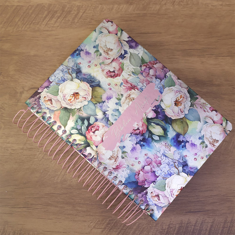 Bíblia Anote | ARC | Letra Grande | Capa Espiral Primaveril