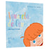 Livro infantil Aquarela do Céu, capa azul com nuvens e rosto de criança. Título colorido. — Plenitude