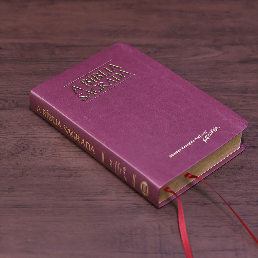 Bíblia Sagrada| ACF | Letra Gigante | Capa Luxo Vinho